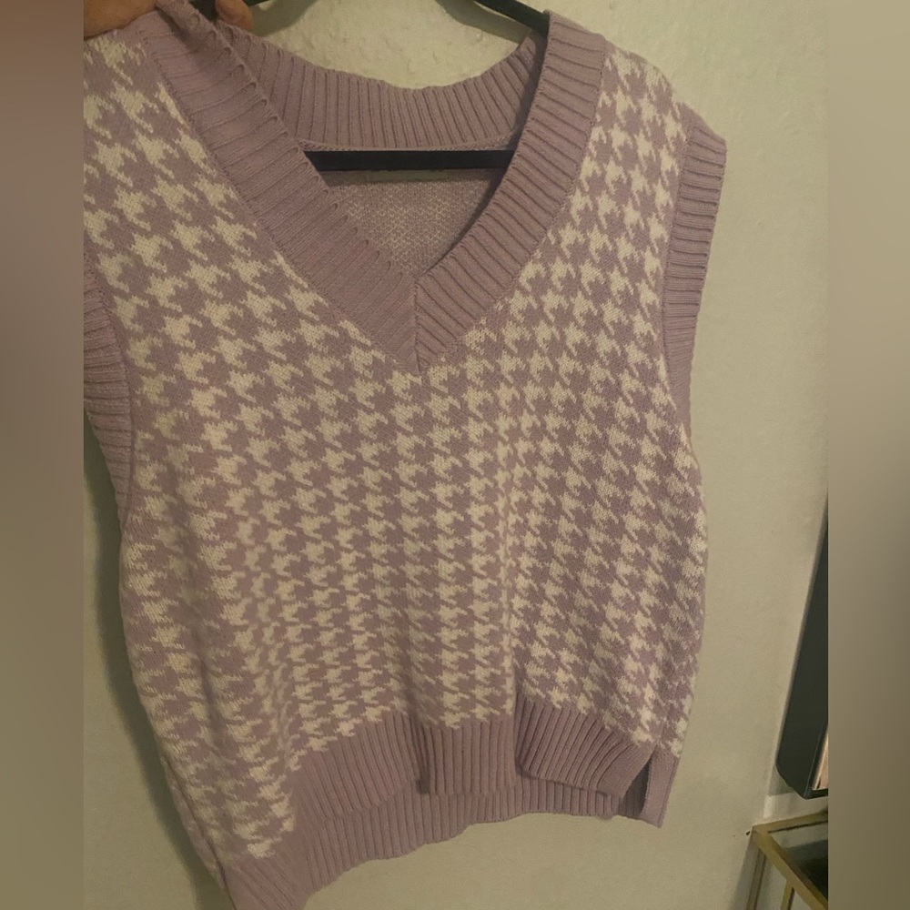 Purple sweater vest